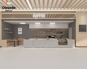 Muebles de Madera de Diseño Moderno para Panadería, Diseño Interior de Cafetería con Mostrador para Té de Burbujas, Vitrina para Postres - Product Image 2