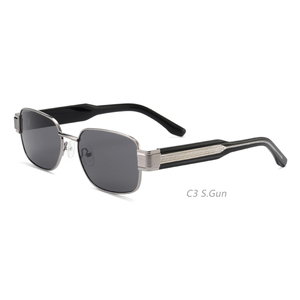 Lunettes de soleil carrées en métal de haute qualité, fabriquées à la main au Japon, design italien vintage, lunettes personnalisées <span class=keywords><strong>Christian</strong></span> Dio - Product Image 4