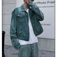 Ensemble en jean et veste en denim décontracté pour homme, respirant, séchage rapide, délavage clair, tenue en denim deux pièces