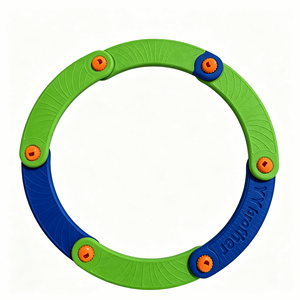 YY Brother PP <b>Plastic</b> Flying <b>Disc</b> Toy for Children 5-7 & 8-13 Years Green and Blue Color Unisex Sports with Embossed Logo - Product Image 1