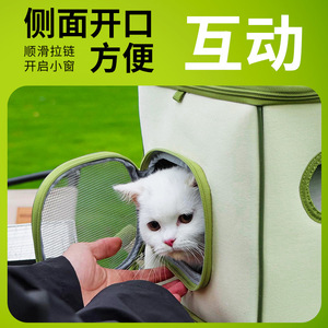 Cross-border wholesale pet carriers for cats and dogs, convenient detachable folding wheeled <b>trolley</b> cases and pet backpacks - Product Image 4