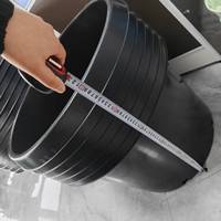 Pot Tanaman Nursery Blow Molded Gallon Pot Greenhouse Hitam Pot Bunga Balkon Kebun Pembibitan Ramah Lingkungan Ringan