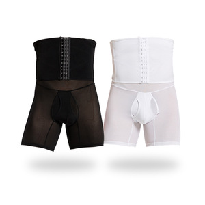 Calzoncillos bóxer <span class=keywords><strong>de</strong></span> cintura alta para <span class=keywords><strong>hombre</strong></span>, bragas <span class=keywords><strong>de</strong></span> <span class=keywords><strong>Control</strong></span> <span class=keywords><strong>de</strong></span> faja <span class=keywords><strong>Abdomen</strong></span>, recortadora <span class=keywords><strong>de</strong></span> barriga sin costuras, ropa interior para perder peso - Product Image 6