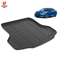Tapis de sol 3D en TPE pour voiture, tapis de coffre pour Nissan Sentra 2020-2024, tapis de protection de coffre, tapis de voiture
