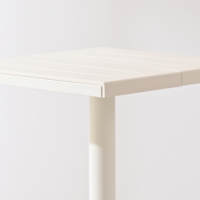 Table de bar haute carrée noire pour 2 personnes, en plastique, pour restaurant, cuisine, îlot ou extérieur – Vente en gros directe usine