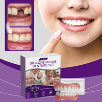 Kit de prothèses dentaires en silicone à succès pour un sourire parfait et confiant, avec placage blanchissant