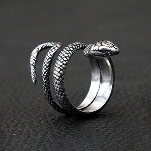 yunnique Snake Shape <b>Ring</b> Gold Steel Color Unisex Fashion Jewelry Party Accessory - Product Image 1