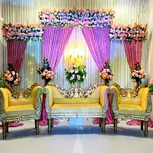 Magnifique canapé et chaises pour la scène de réception de mariage, idéal pour les mariés, style indien, pour les mariages aux États-Unis - Product Image 1