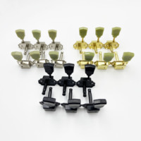 Retro Style Semi Enclosed Jade Tuning Pegs High Quality for LP Electric Guitar Folk Wooden Guitar Accessories