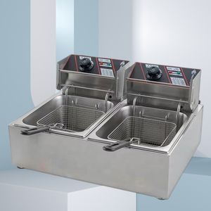 Mayoristas de <span class=keywords><strong>Aceite</strong></span> de Fábrica Ofrecen Freidoras Eléctricas de Acero Inoxidable, que Pueden Ser de Uno o Varios Tanques y Personalizables - Product Image 1
