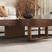 Table basse en bois de style italien, luxe léger, design vintage, pour petit appartement, salon haut de gamme