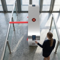Torniquete Trípode Semiautomático Biométrico TDZ con RFID, Anti-embolpe, Impermeable IP65, Control de Acceso para Gimnasios, Oficinas y Edificios