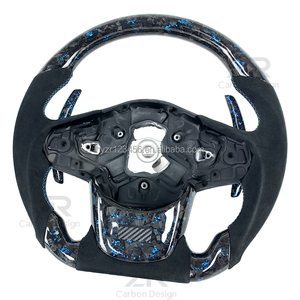 Volant en suède et fibre de carbone forgée personnalisé pour Toyota 29 <span class=keywords><strong>Db</strong></span> A90 Gr Supra avec affichage LED et palettes de changement de vitesse - Product Image 3