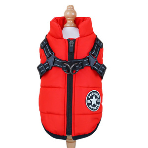 Cross-border Thickened Warm Cotton <strong>Coats</strong> for <strong>Dogs</strong> Cats Winter Chest <strong>Harness</strong> cat Cotton Vests Reflective Protective Features - Product Image 5