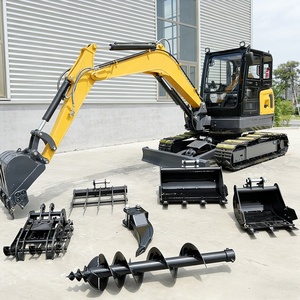 Excavatrice à moteur la plus vendue, machine de terrassement tout-terrain, excavatrice de 6,5 tonnes à entraînement hydraulique, excavatrice minière - Product Image 3
