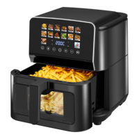 Friteuse à air électrique intelligente numérique sans huile en acier inoxydable 9L, directement de l'usine, four familial sain, vente en gros