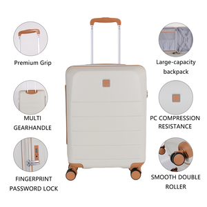 <span class=keywords><strong>Valise</strong></span> de voyage légère, moderne, imperméable, 20 pouces, coque rigide ABS+PC, roulettes pivotantes, serrure TSA, durable, pour logo personnalisé - Product Image 3