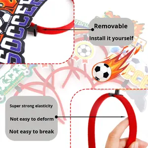 Nueva Diadema Deportiva para <span class=keywords><strong>Fan</strong></span>áticos del Fútbol de Estados Unidos, Canadá y México, Accesorios de Animación, Decoración para Fiestas, Tela No Tejida y Plástico - Product Image 3