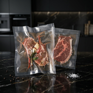 Bolsas de Vacío Impresas Personalizadas, Libres de BPA, de PE de Alta Calidad para Carne, Mariscos, Gelatina, Empaque Comercial de Alimentos, OEM, ODM - Product Image 1