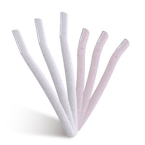 Лидер продаж, биоразлагаемый Женский Триммер для бровей, пшеничная солома, дермапленинг, бритва для лица с микрозащитным режимом бритья - Product Image 6