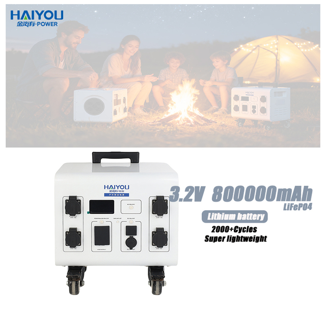 Portable Lithium Ion Batteries Pack with Wheels Mobile Energy Storage Large Capacity 3000W Lithium Ion Batteries for Outdoor