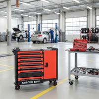 Armoire à roulettes industrielle GDL OEM/ODM/OBM à 7 tiroirs, porte latérale à verrouillage central, chariot en acier robuste, capacité de 300 kg, garantie de 3 ans