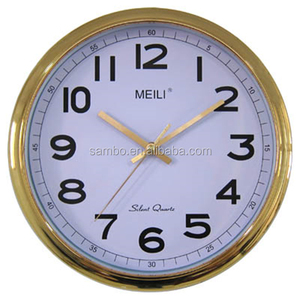 Horloge <span class=keywords><strong>murale</strong></span> dorée en gros pour la décoration intérieure - Product Image 1