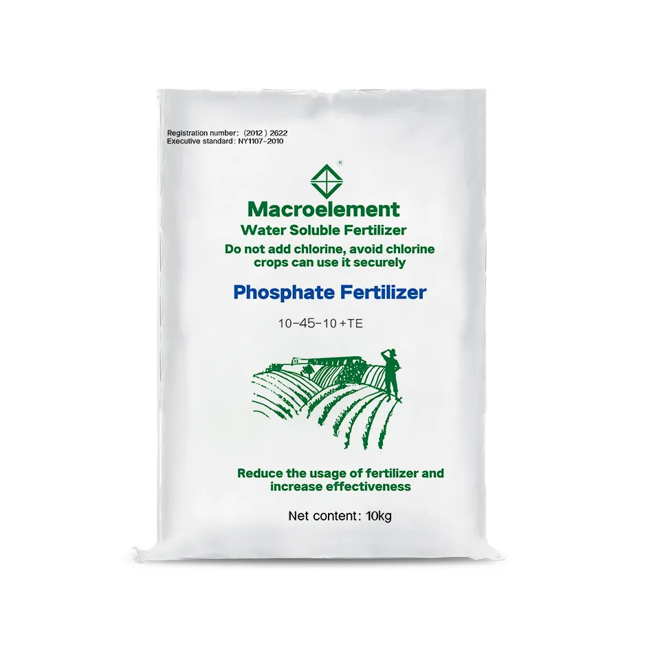 Fornitore di materie prime per fertilizzanti agricoli 10-45-10 fertilizzante Spray NPK organico al fosfato