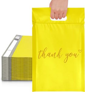 Bolsas de plástico para correo con asa, logotipo personalizado, reciclables, de polietileno, para envíos de ropa. - Product Image 1