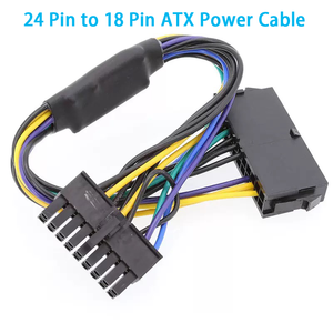 Câble adaptateur d'alimentation ATX 24 broches vers 18 broches pour cartes mères <span class=keywords><strong>HP</strong></span> Z230/Z420/Z620 12 pouces/30 cm 1007-18AWG - Product Image 3