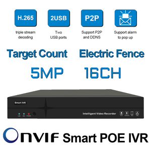 Enregistreur vidéo intelligent CR-NVR16 H.265 16CH HDMI, 2 ports USB, P2P NVR, plusieurs ports DDNS, enregistreur vidéo numérique intelligent PoE IVR - Product Image 2