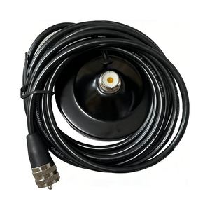 ฐานแม่เหล็ก SD90 เส้นผ่านศูนย์กลาง 90 มม. พร้อมขั้วต่อ SO239 UHF ตัวเมีย สาย RG58 ยาว 4 เมตร (13.1 ฟุต) สำหรับเสาอากาศวิทยุติดรถยนต์ - Product Image 3