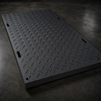 Tapis de protection routière portables en HDPE pour la construction, panneaux de protection du sol robustes pour camions, excavatrices et terrains boueux