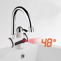2025 plus récent affichage LED cuisine électrique en acier inoxydable robinet de chauffage instantané rotatif robinet d'eau chaude robinet