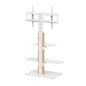 Soporte de Suelo Universal para TV de Estudio con Inclinación y Altura Ajustables, con Estantes, Máx. Soporte VESA 600x400 para Pantallas Planas o Curvas de 32 a 75 Pulgadas - Product Image 4