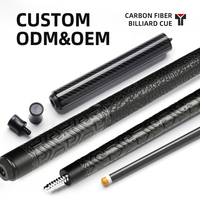 TAVON Vente en gros de queues de billard personnalisées en fibre de carbone 100%, texture 3K, fabrication OEM ODM