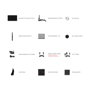 Monitor de Tableta de Dibujo <span class=keywords><strong>Kamvas</strong></span> <span class=keywords><strong>22</strong></span> Plus de 21.5 Pulgadas, Precio de Fábrica Huion - Product Image 6