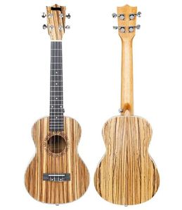 Ukelele de 21 pulgadas para principiantes, <span class=keywords><strong>guitarra</strong></span> <span class=keywords><strong>Hawaiana</strong></span> de cuatro cuerdas, bajo acústico de madera de cebra, acabado mate, arce de ébano, <span class=keywords><strong>guitarra</strong></span> <span class=keywords><strong>pequeña</strong></span> de 26 pulgadas y 24 pulgadas - Product Image 3