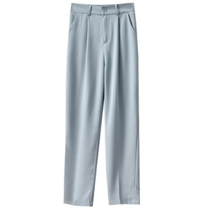 <span class=keywords><strong>Pantaloni</strong></span> da Completo <span class=keywords><strong>Donna</strong></span> Primavera Autunno 2026 Nuovo Stile Coreano Design Unico Vita Alta Vestibilità Morbida Effetto Snellente Gamba Larga Casual 141 - Product Image 5