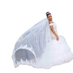 Mermaid Wedding Dress Strapless <b>Lace</b> <b>White</b> Vintage Gown For Bridal Ceremony - Product Image 5