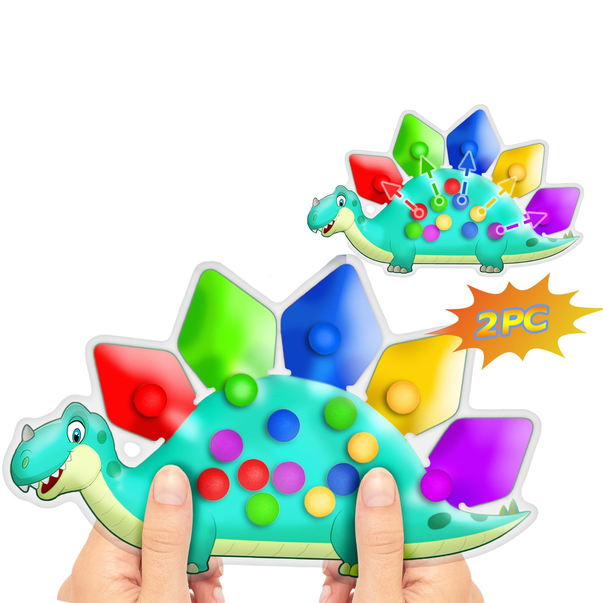 Juguete blando de dinosaurio (2 piezas)