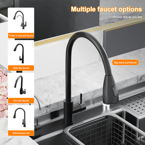Fregadero de Cocina Escalonado de Acero Inoxidable Nano 304, Lavabo Multifuncional para Lavar Verduras, Fregadero Bajo Encimera para Barra de Cocina - Product Image 4