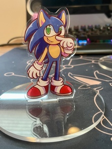Standees en acrylique inspirés du jeu <span class=keywords><strong>vidéo</strong></span> Sonic the Hedgehog, OEM ODM - Product Image 2