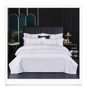 Ga Trải Giường Cotton Chất Lượng Cao Bộ Ga Trải Giường Mới 60S Satin Jet Bốn Món Cho Giường Khách Sạn