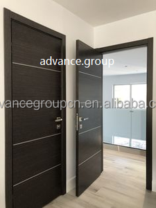 Portes en bois massif HDF de style américain, qualité supérieure, porte en mélamine insonorisée pour les portes intérieures de <span class=keywords><strong>maison</strong></span> - Product Image 4