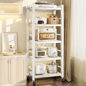 Estante Metálico <span class=keywords><strong>Ermo</strong></span> para Cocina, Estante de Almacenamiento Multicapa para Espacios Reducidos, Multifuncional para Horno y Microondas - Product Image 1