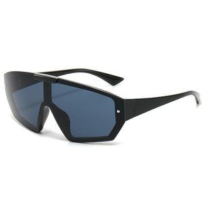 Top lunettes <span class=keywords><strong>de</strong></span> soleil haut <span class=keywords><strong>de</strong></span> gamme carré hommes marques Uv400 Lunettes <span class=keywords><strong>De</strong></span> <span class=keywords><strong>Luxe</strong></span> surdimensionné femmes une pièce grandes lunettes <span class=keywords><strong>de</strong></span> soleil Sport en plein air - Product Image 2