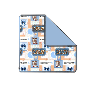 Westerse stijl organische bamboe/spandex enkellaags/dubbelzijdig aanpasbare bedbankdekens met geprinte patronen voor alle seizoenen - Product Image 3