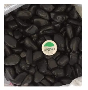 Cailloux noirs naturels sans teinture couleur pierre cailloux de rivière haute polissage pierre de galets de jardin