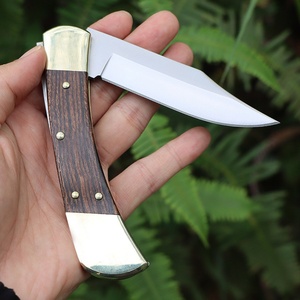 Couteau pliant d'extérieur personnalisable en acier inoxydable 5Cr13 avec manche en bois de santal rouge pour le camping, la survie et la chasse - OEM - Product Image 5